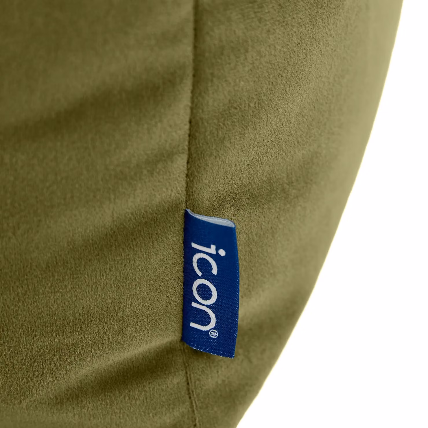 icon Amara Velvet Square Footstool Bean Bag in Green – 6