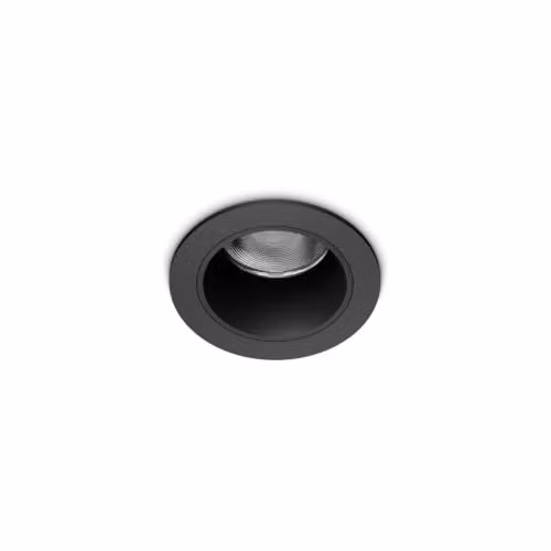 Netlighting Quark 4.9cm LED Recessed Downlight, Black, 3000K Warm White