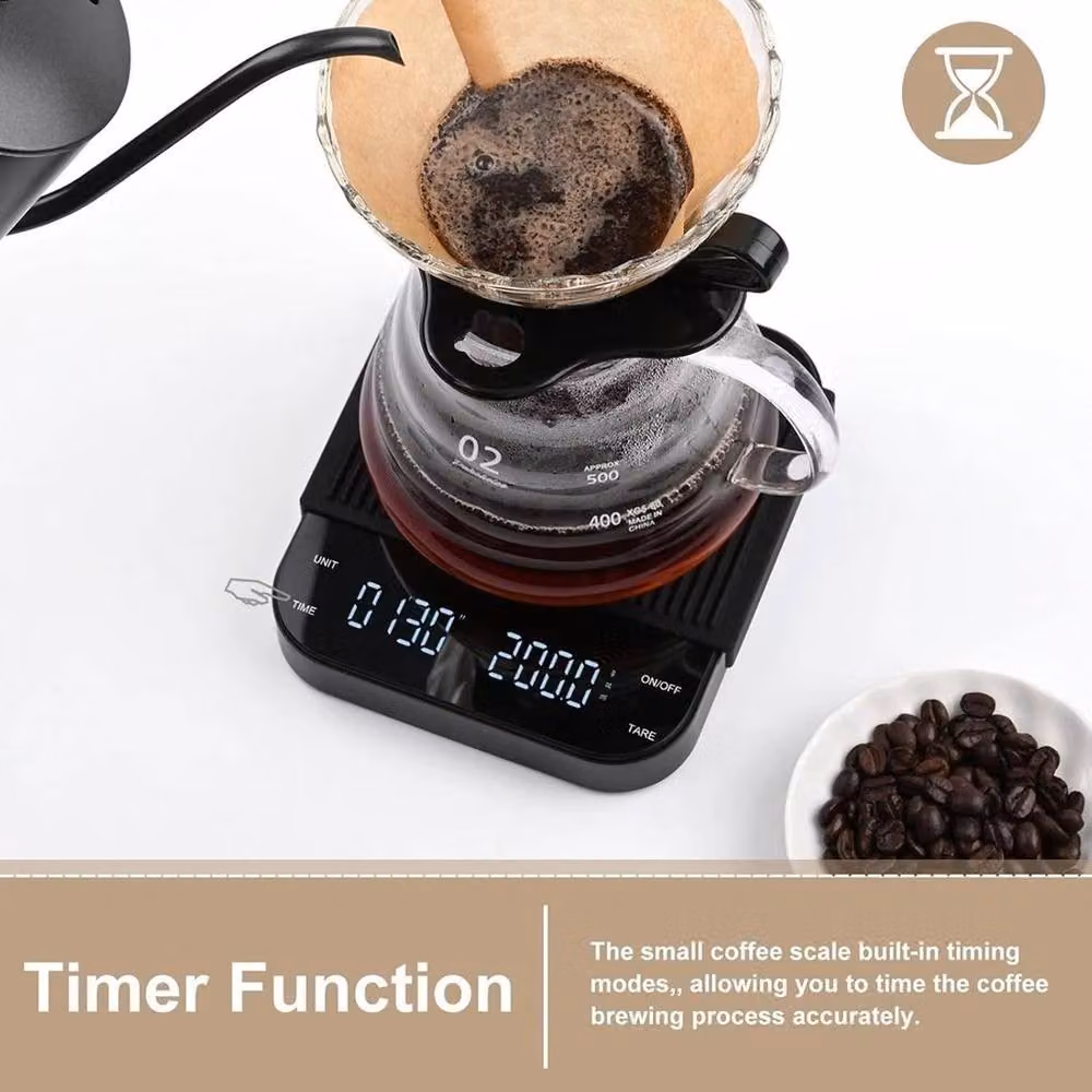 SPETLEK Digital Coffee and Kitchen Food Scales with Digital Display in Black – 2