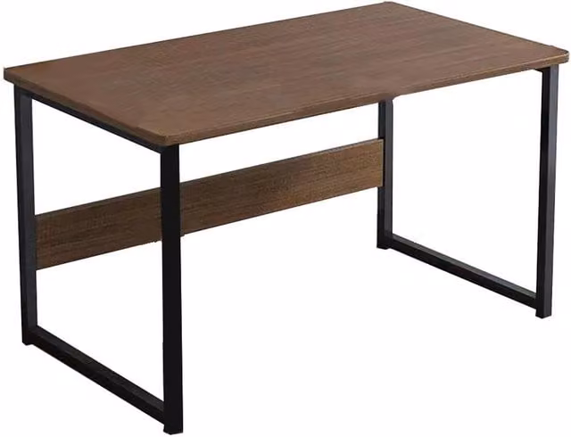 VOGREX Brown Computer Desk and Home Office Workstation, W: 100 cm, D: 80 cm, H: 72 cm