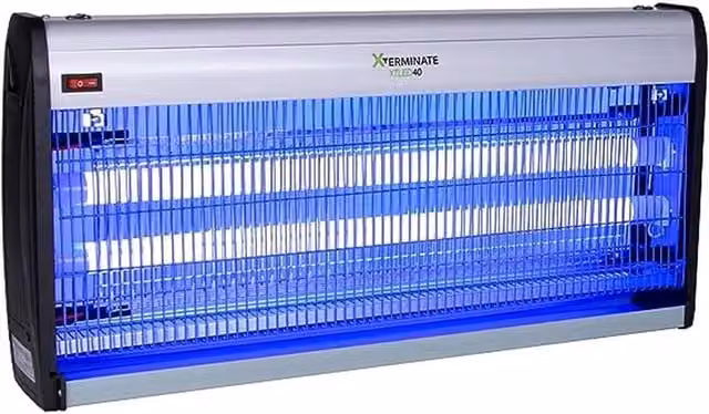 Xterminate Electric LED Indoor UV Light Insect Fly Killer in Silver, W: 64 cm