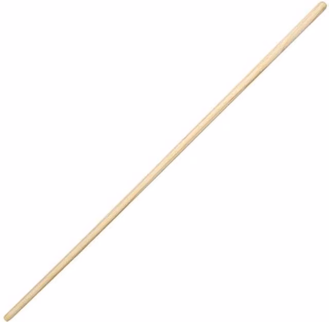 Faithfull Wooden Broom Handle in Beige, Length: 121.92 cm, Diameter: 3.97 cm