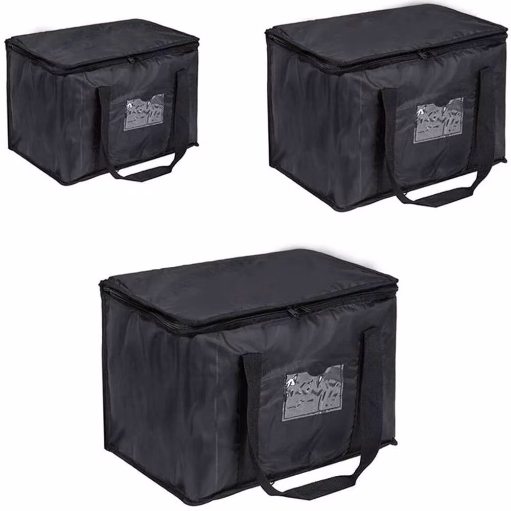 NESTLUNE 70L Large Thermal Takeaway Bag for Hot and Cold Food, Black – 2