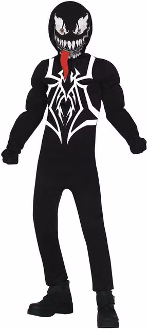 Fiestas Guirca Baby Supervillain Costume Set in Black, White and Multicolour