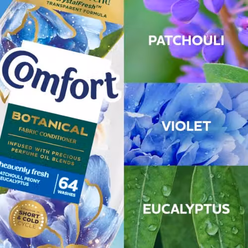 Comfort Botanical Heavenly Fresh Fabric Conditioner with CrystalFresh Transparent Formula, 960 ml – 3