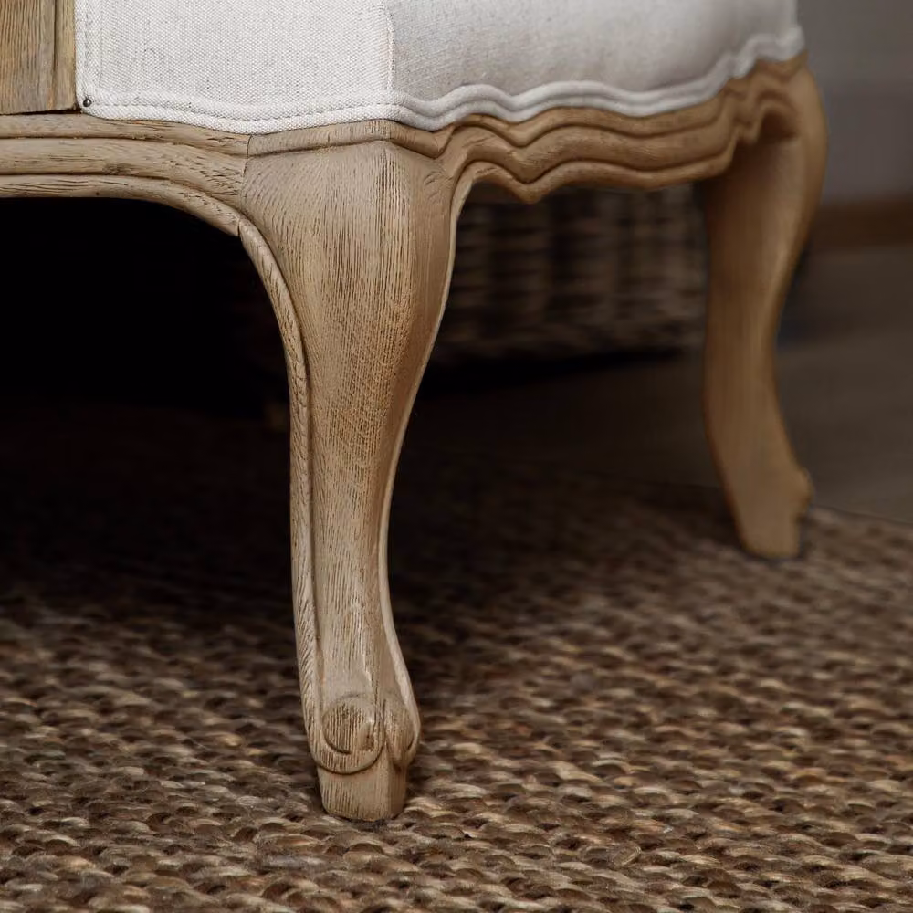Voyage Maison Russet Shores Printed Florence Chair in Light Oak with Armrests – 3