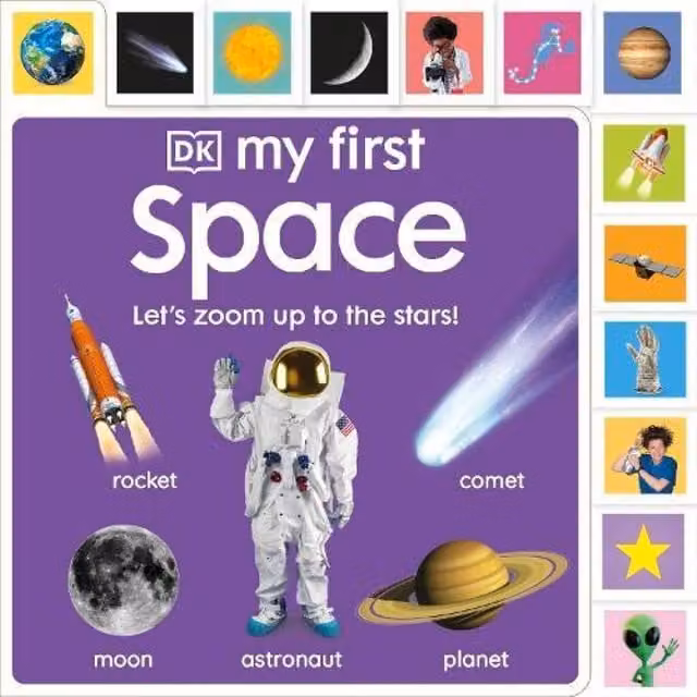 DK My First Space: Let's Zoom Up to the Stars Multicolour Board Book