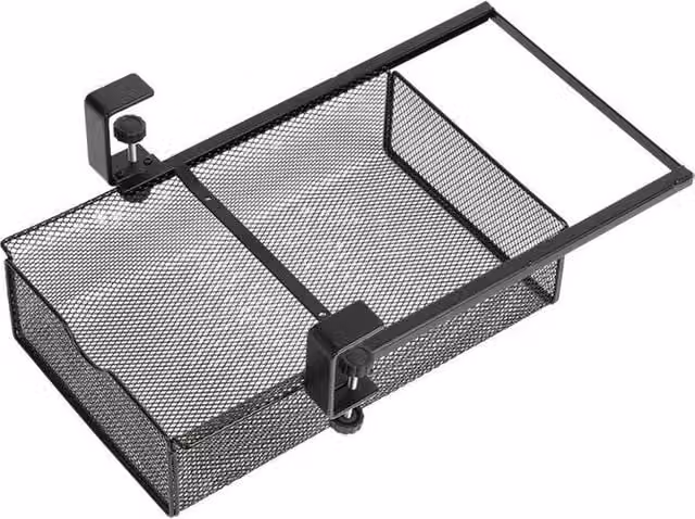 Kelvenix Large Durable Metal Storage Box in Black, W/D/H: 36.0 x 21.5 x 9.0 cm – 1