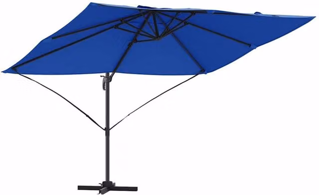 Berkfield Home Azure Blue Cantilever Garden Umbrella – 1