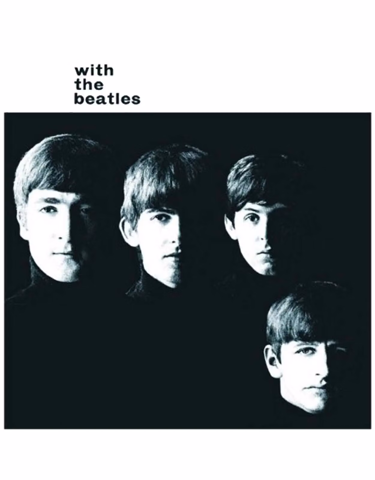 Beatles Band Logo Metal Fridge Magnet in Black – 2