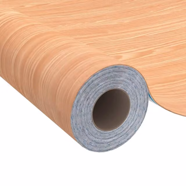 Berkfield Home Self-adhesive PVC Furniture Film in Brown Ahorn, W: 500 cm, H: 90 cm