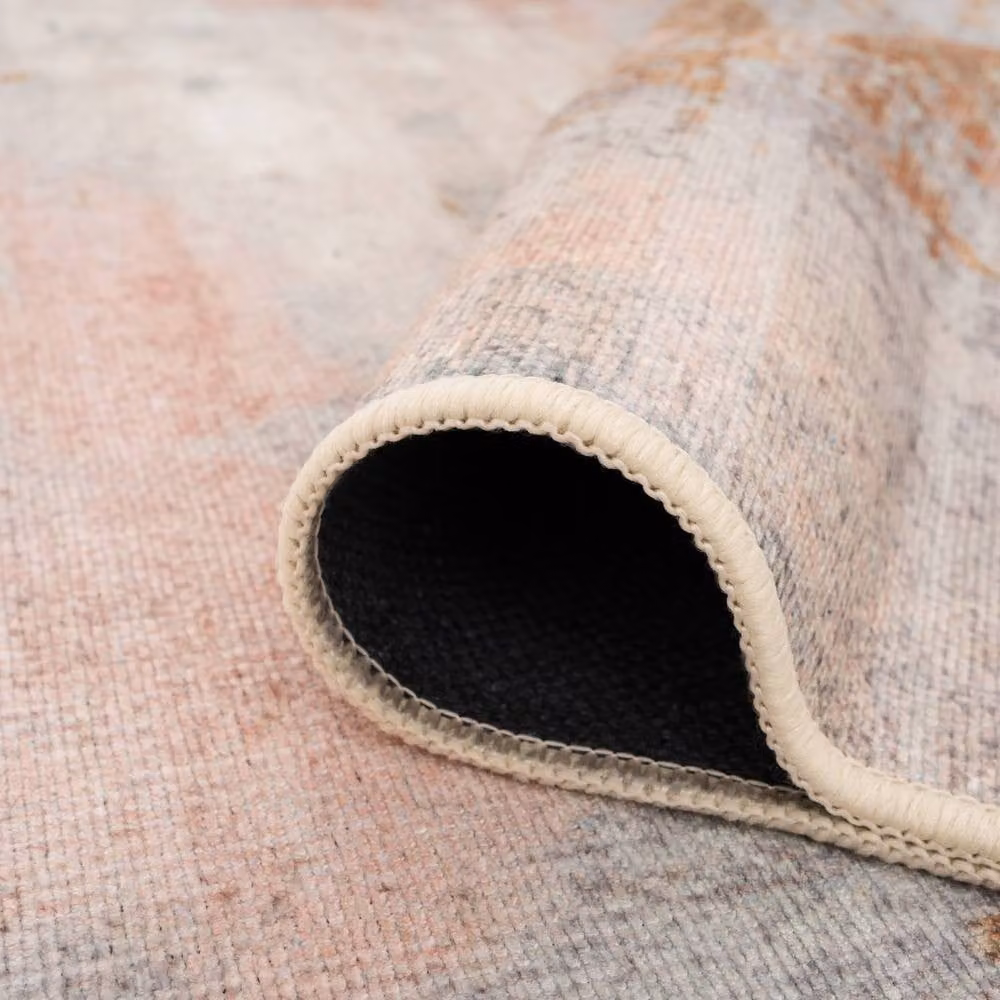 Kukoon Green and Beige Distressed Soft Pile Area Rug for Living Room or Bedroom, W: 160 cm, L: 230 cm – 3