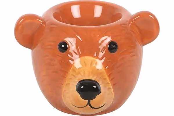 KDMD Orange Bear Shaped Ceramic Oil Burner for Tealights – 2
