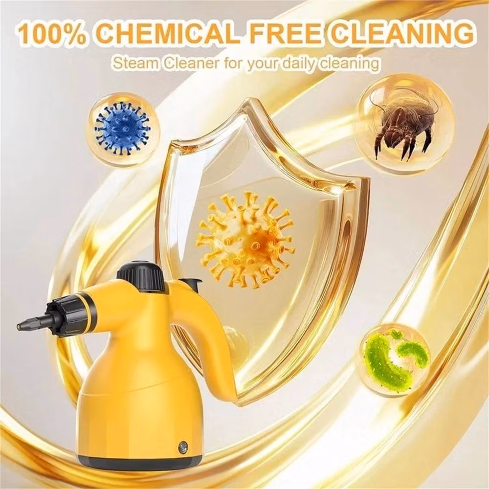 Nordara Handheld Multi-Purpose Portable Steam Cleaner in Yellow – 2