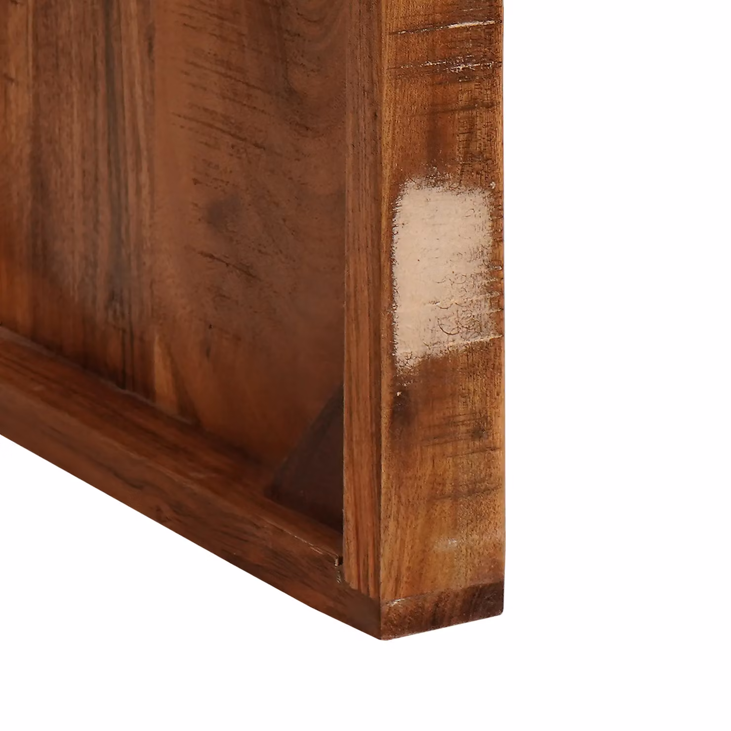 Berkfield Home Rustic Rectangular End Table in Brown Multicolour Solid Reclaimed Wood – 6