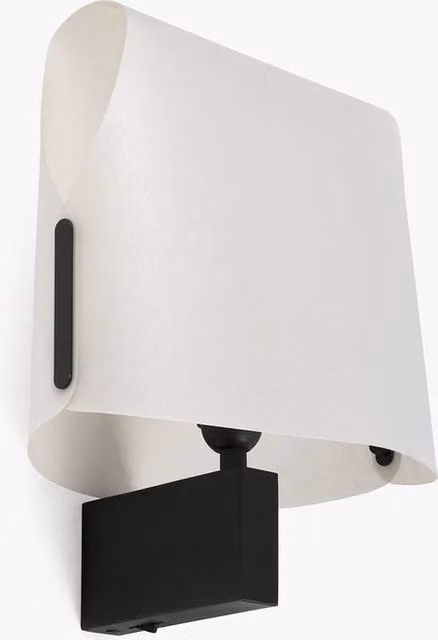 Faro Lighting Luang Modern Wall Lamp in Black and Beige