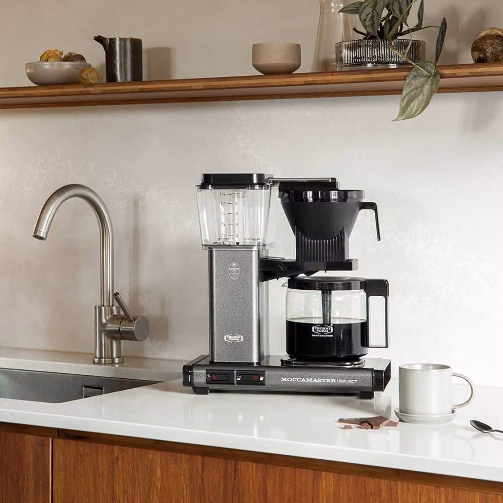 Moccamaster KBG Select Filter Coffee Machine with Glass Jug, Grey, 1.25 l – 2