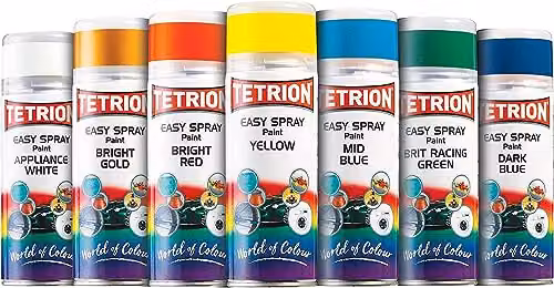 Tetrion Quick-Drying Gloss Spray Paint, British Racing Green, 400ml – 4