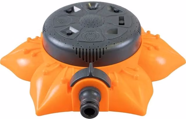 NESTLUNE Flower Style Garden and Lawn Sprinkler, Orange, W: 100 cm, D: 40 cm