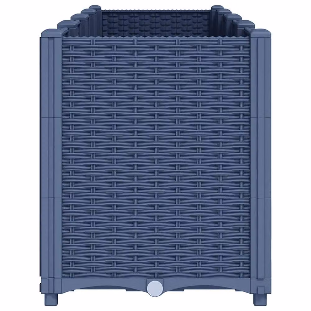 Berkfield Home Garden Planter in Blue and Grey, W/D/H: 160 x 40 x 53 cm – 4
