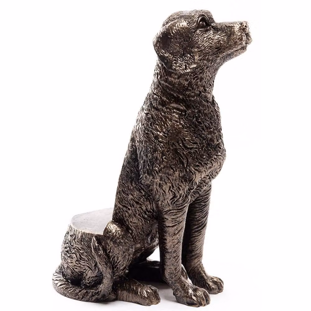 Jardinopia Sitting Labrador Plant Pot Feet, Set of 3, Bronze – 3