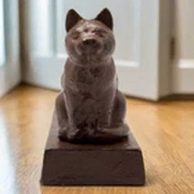 EONLION Vintage Cast Iron Cat Door Stop in Rustic Brown