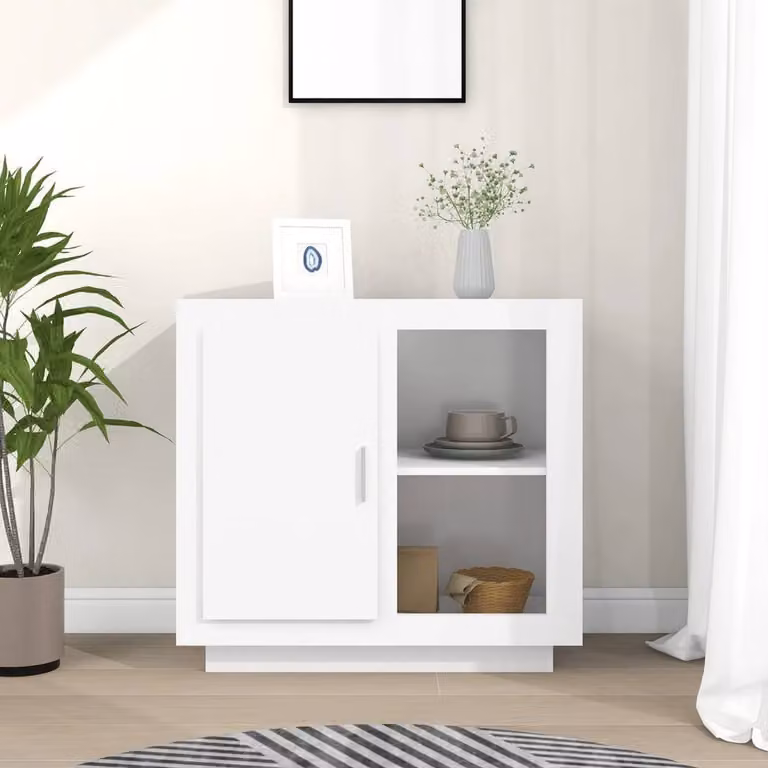 Berkfield Home Modern Matt White MDF Sideboard