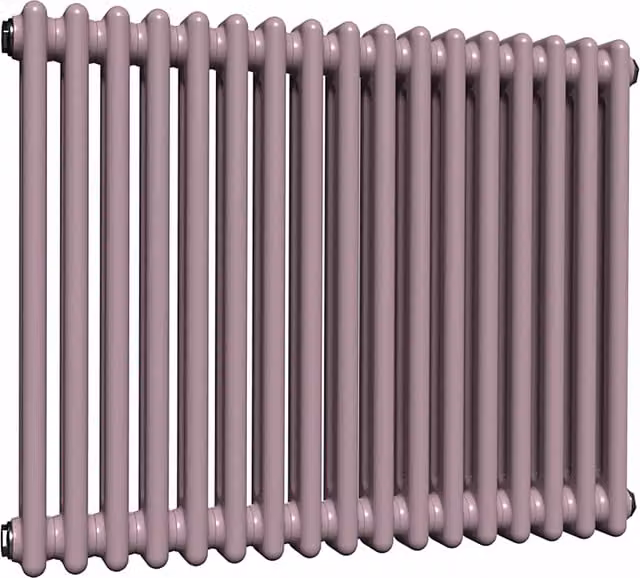 Lux Heat Horizontal Column Radiator in Lavender Mist, 2 Column, W: 78.5 cm, H: 60 cm
