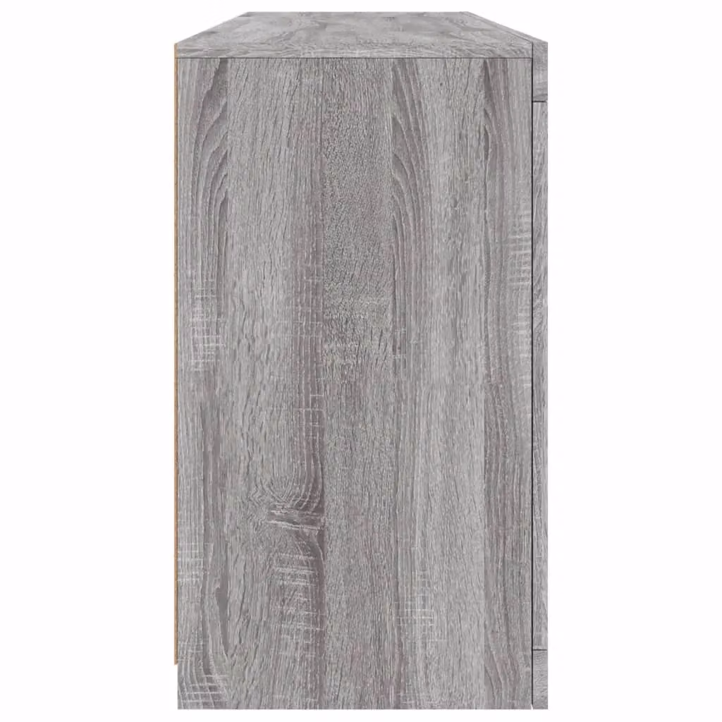 Berkfield Home Modern Sideboard with Integrated LED Lights in Grey Sonoma, W/D/H: 163 x 37 x 67 cm – 5