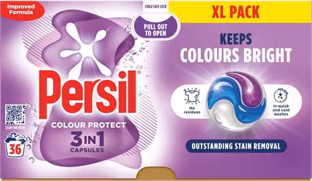 Persil Colour Protect 3 in 1 Washing Capsules, Multicolour