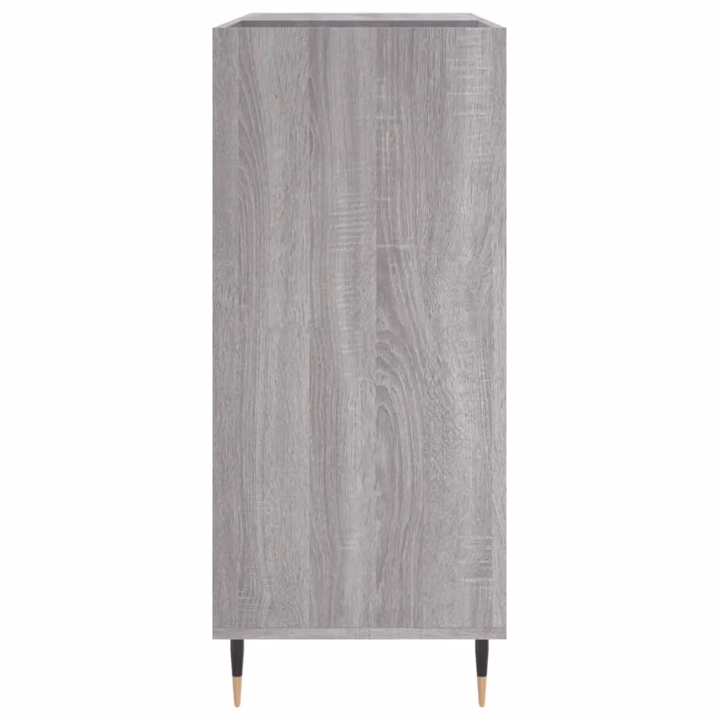 Berkfield Home Industrial Record Cabinet in Grey Sonoma, W: 84.5 cm, D: 38 cm, H: 89 cm – 2