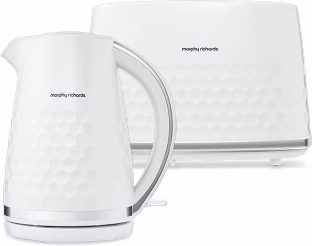 Morphy Richards Hive Kettle and Toaster Set in White
