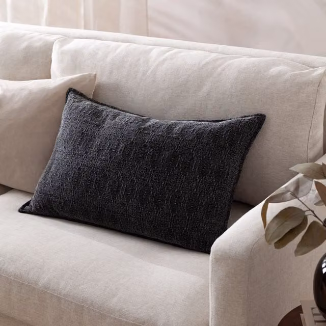Yard Ramas Black Cotton Jacquard Rectangular Cushion W/D/H: 40 x 40 x 40 cm – 5