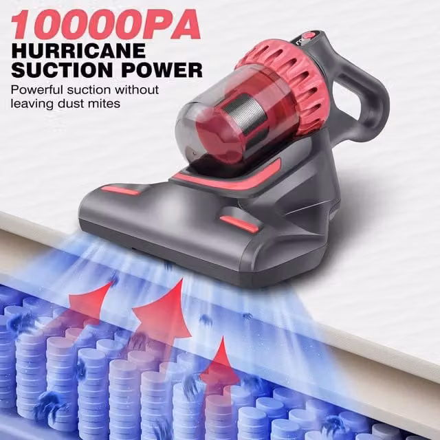 VOGREX Multicolour Handheld UV-C Mite Vacuum Cleaner with 10000Pa Suction and USB Charging – 1
