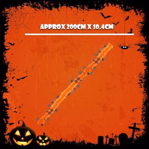 VFM e-Store Halloween Tinsel Decoration in Orange and Multicolour – 3