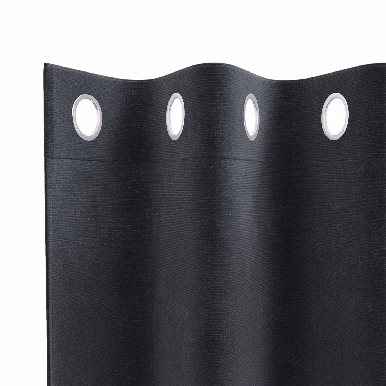 Berkfield Home Dark Grey Velvet Blackout Curtains with Eyelets, 2 Pack, W: 140 cm, H: 225 cm – 4