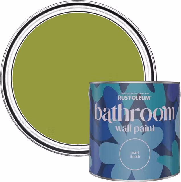 Rust-Oleum Matt Water-Based Bathroom Wall and Ceiling Paint, Green