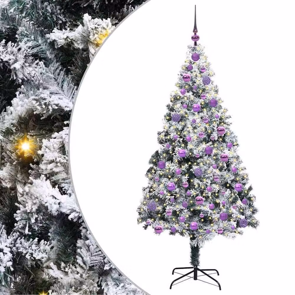 Berkfield Home Artificial Christmas Tree with 300 LEDs in Green, Height: 180 cm – 2