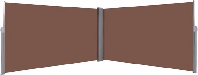 Berkfield Home Retractable Side Awning in Brown, W/H: 600 x 160 cm – 1