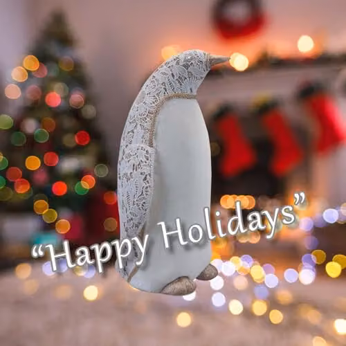 VFM e-Store White Christmas Penguin Decoration, W/H: 24 x 38 cm – 4