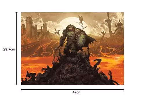 FaNaTtik DOOM: The Dark Ages Limited Edition A3 Numbered Multicolour Art Print – 6