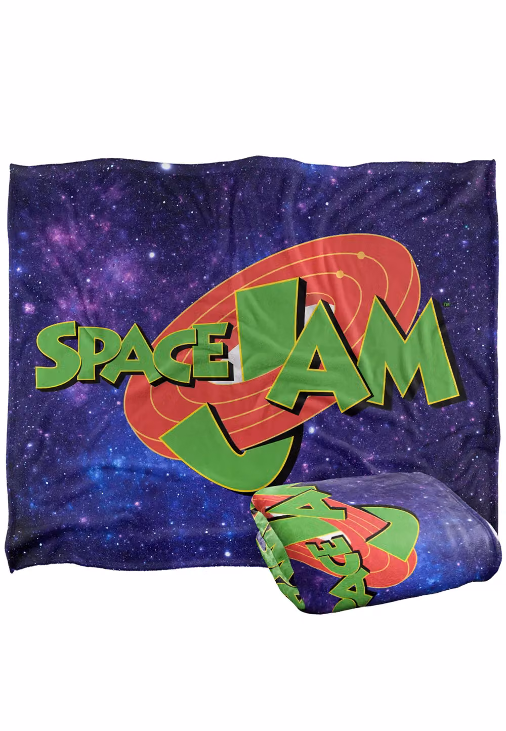 Warner Brothers Space Jam Silky Touch Super Soft Throw Blanket in White and Multicolour, W: 152 cm, D: 127 cm – 2