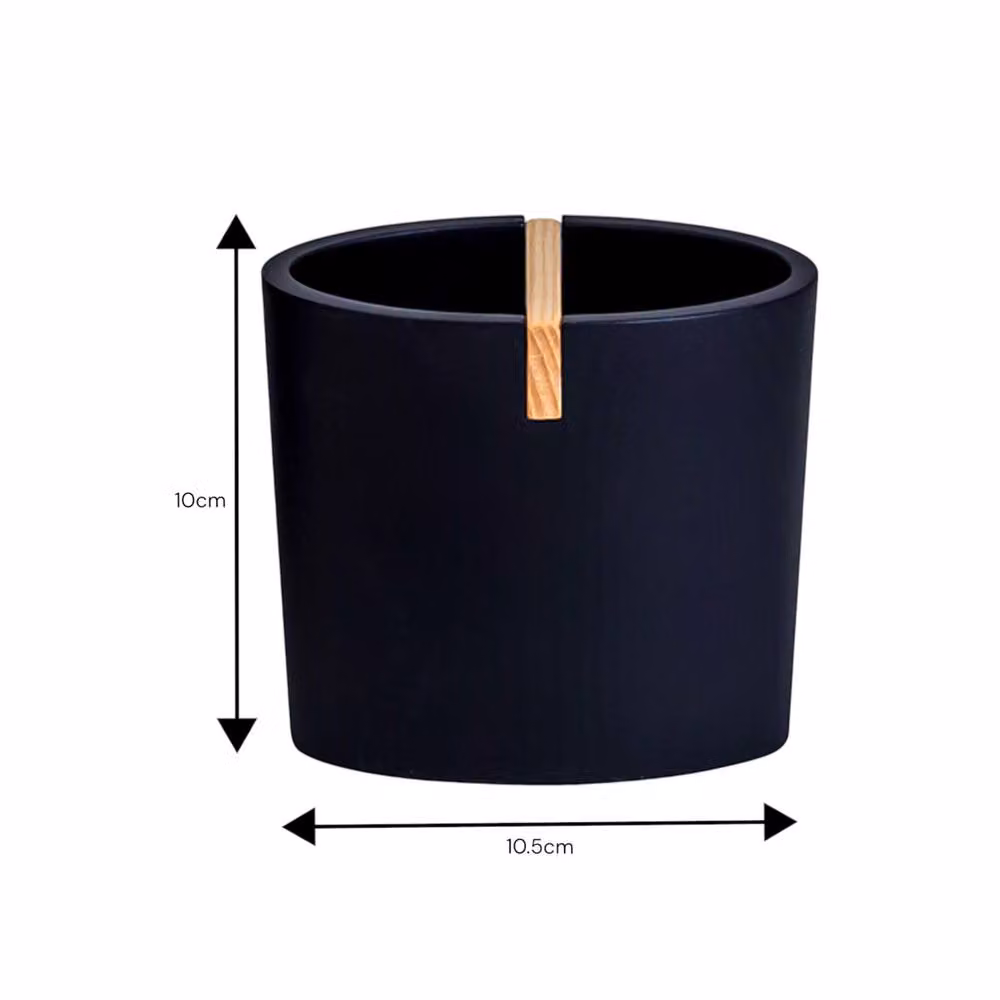 Showerdrape Sonata Bamboo Bathroom Accessory Set with Soap Dish and Toothbrush Holder in Black – 3