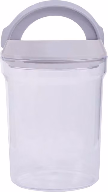 Orsina Airtight and Leakproof Plastic Storage Pot with Lid, Transparent, 1000 ml