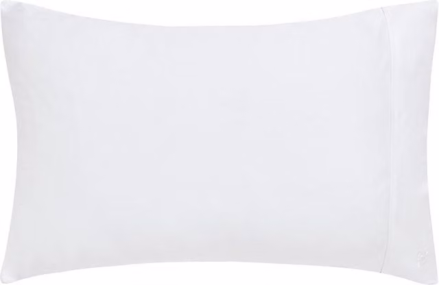 Ted Baker Plain Dye 250 Thread Count Mako Satin Cotton Standard Pillowcase in White – 1