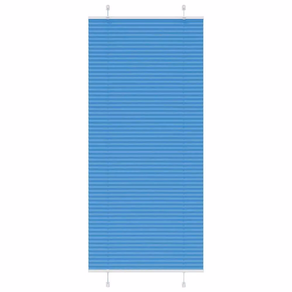 Berkfield Home Single Pleat Blue Polyester Fabric Blind, W: 90 cm, H: 200 cm – 2