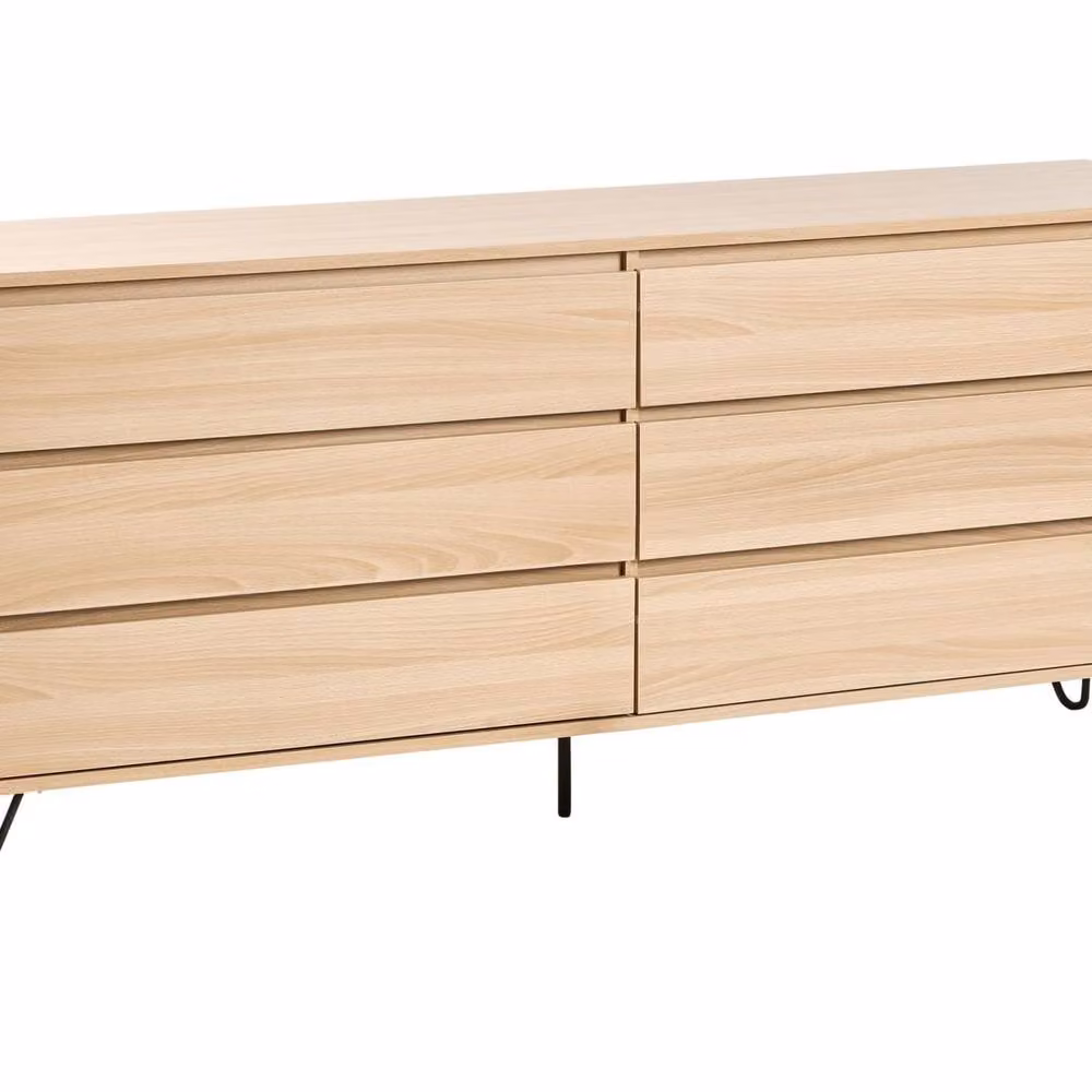 Wyld and Coco 6-Drawer Chest, Brown, W: 160 cm, D: 40 cm – 2