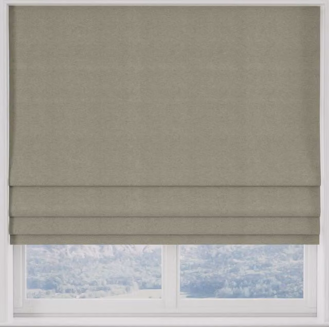 Terrys Modena Recycled Blackout Roman Blind in Grey