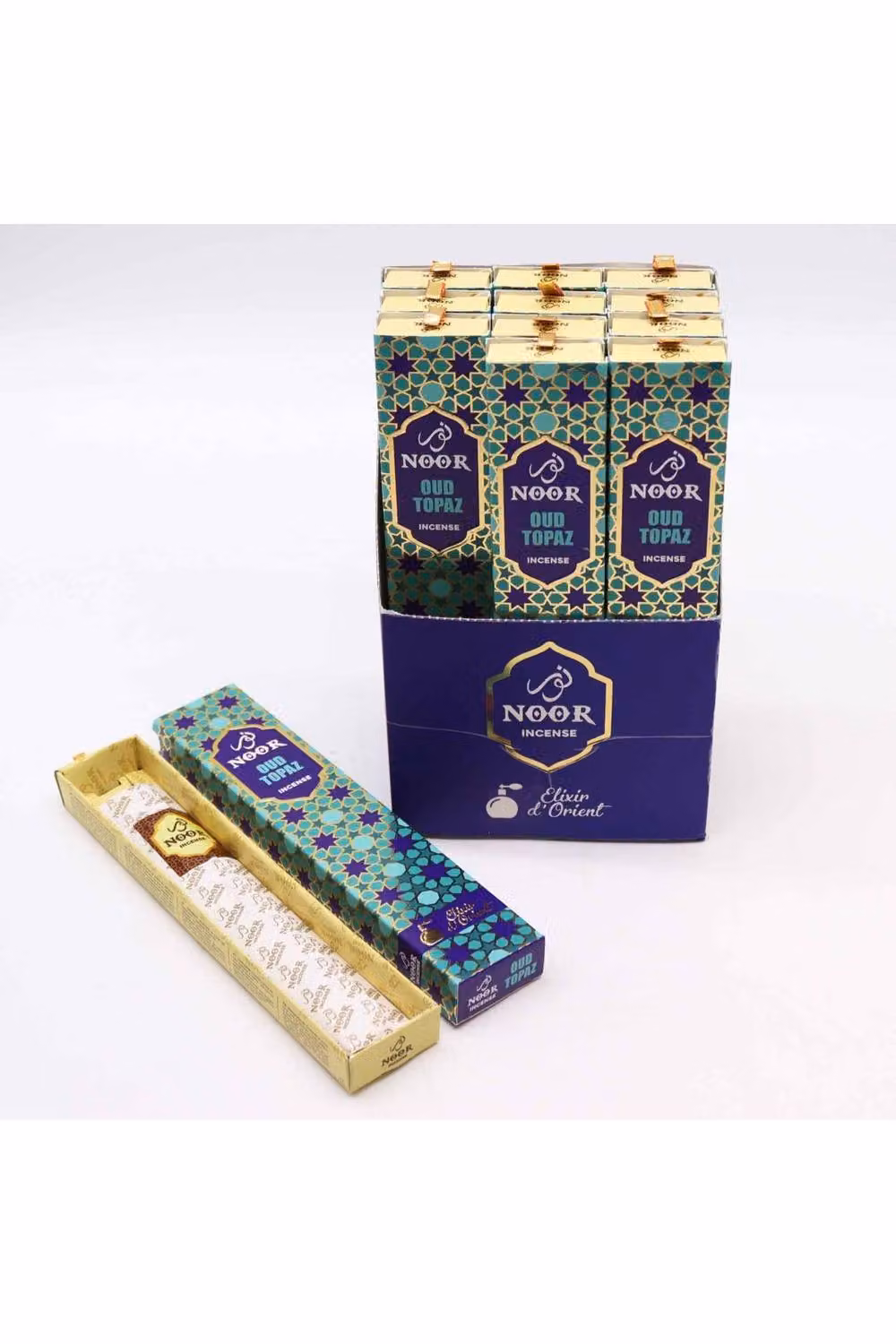 KDMD Noor Oud Incense Sticks in Blue with Woody and Oriental Notes – 2