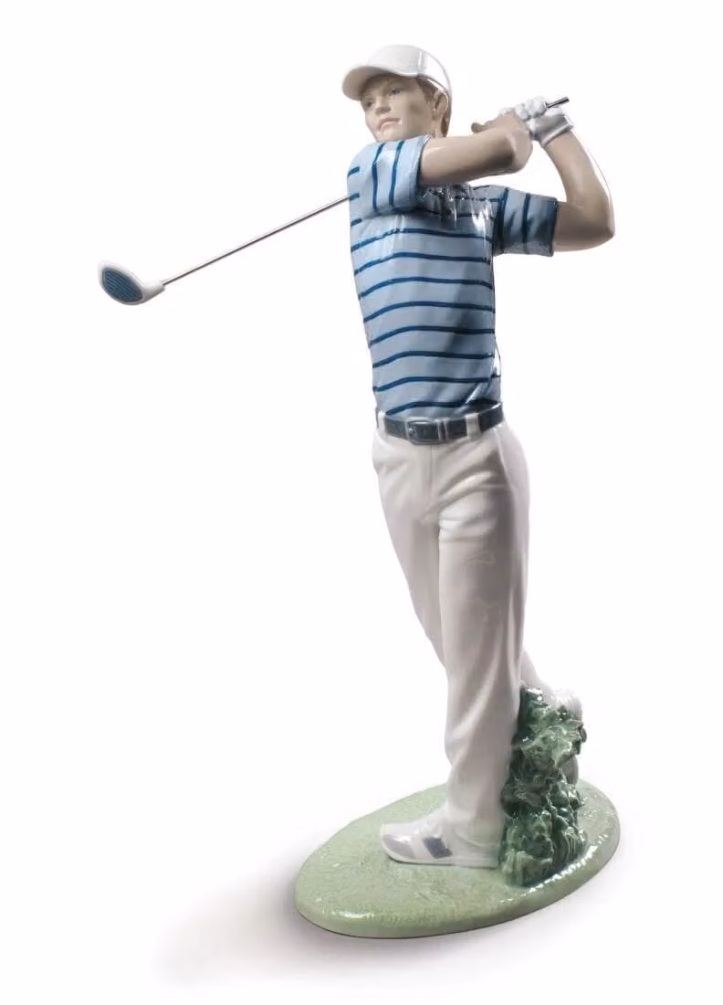Lladró Golf Champion Man Multicolour Porcelain Figurine